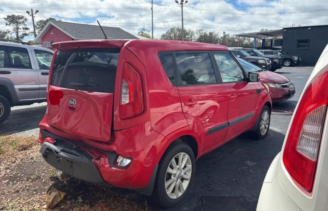 2013 KIA Soul VIN KNDJT2A69D7617985 Copart auction photo, rear end / normal wear damage thumbnail 4