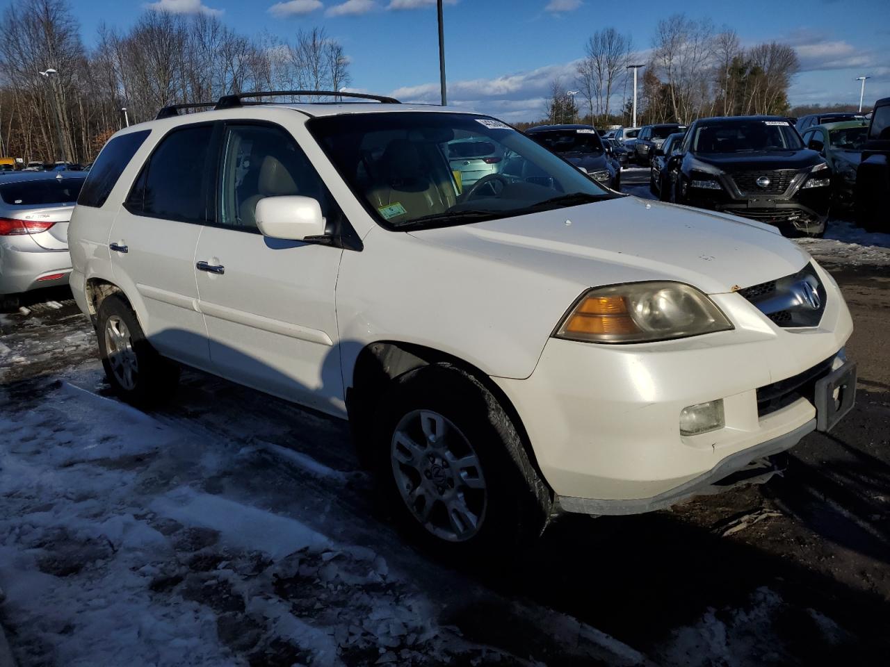 2005 Acura MDX VIN 2HNYD18955H555426 Copart auction photo, front end / undercarriage damage thumbnail 4