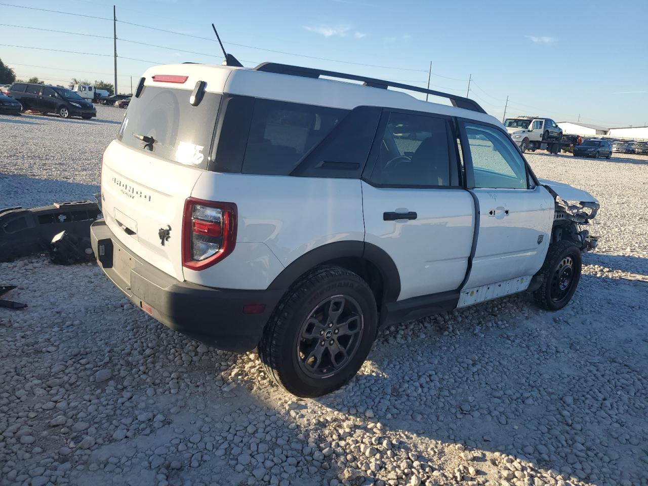 2021 Ford Bronco VIN 3FMCR9B60MRA88929 Copart auction photo, front end / side damage thumbnail 3