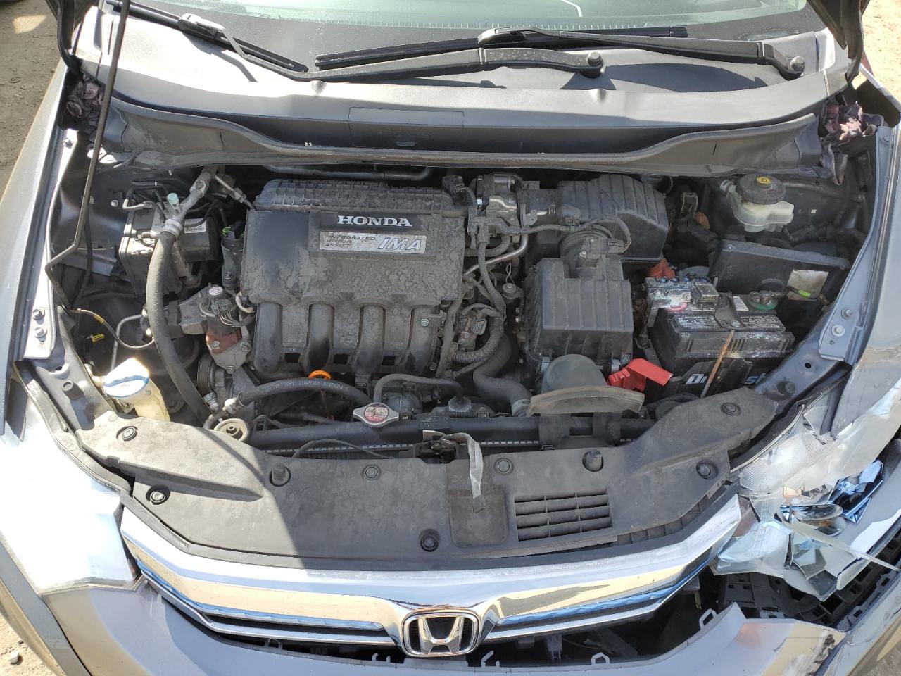 2013 Honda Insight VIN JHMZE2H34DS002362 Copart auction photo, front end / rear end damage thumbnail 11