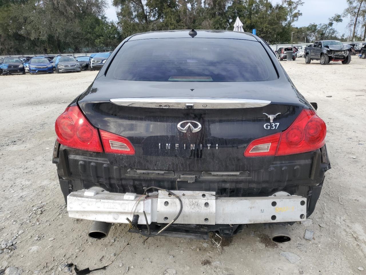 2013 Infiniti G VIN JN1CV6AP2DM720446 Copart auction photo, rear end / side damage thumbnail 6