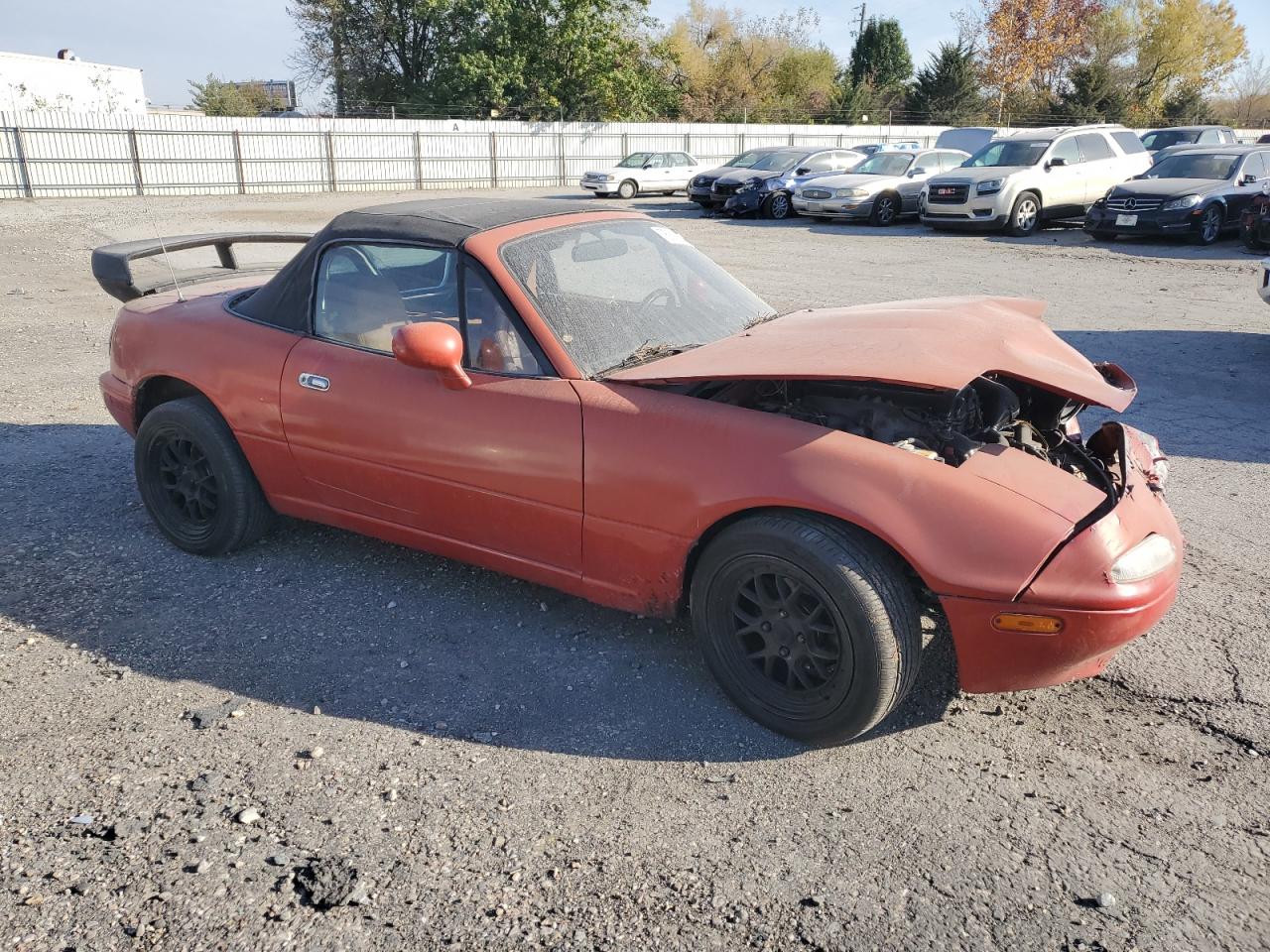 1993 Mazda MX-5 VIN JM1NA3516P1410716 Copart auction photo, front end / minor dent/scratches damage thumbnail 4