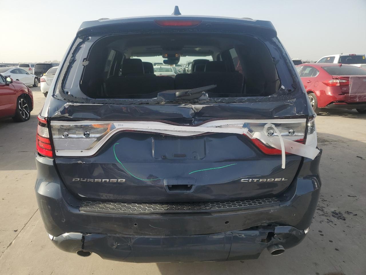 2020 Dodge Durango VIN 1C4RDHEG9LC214357 Copart auction photo, all over damage thumbnail 6