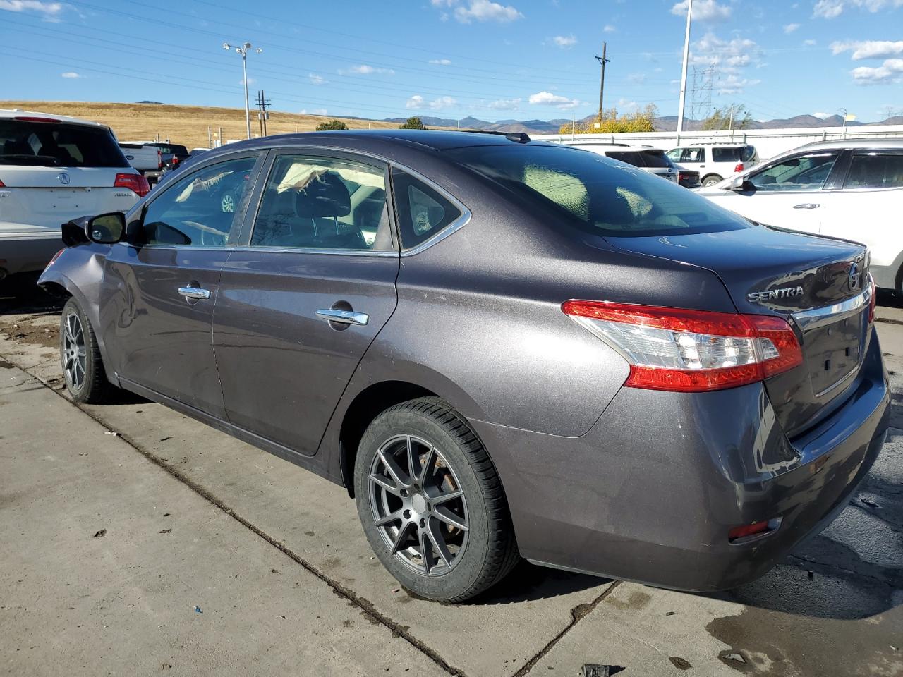 2015 Nissan Sentra VIN 3N1AB7AP9FY246615 Copart auction photo, front end / hail damage thumbnail 2
