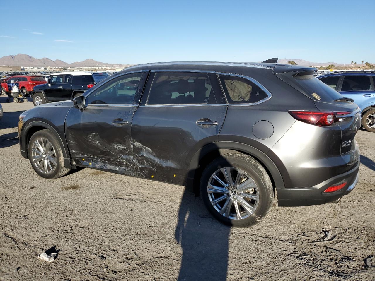 2021 Mazda CX-9 VIN JM3TCBEYXM0510965 Copart auction photo, side damage thumbnail 2