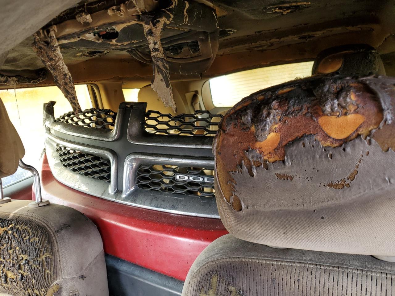 2014 Dodge Journey VIN 3C4PDCBB9ET259051 Copart auction photo, burn damage thumbnail 10