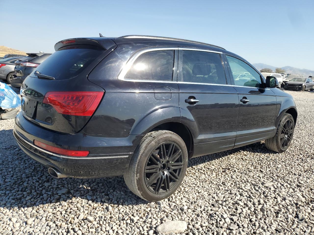 2014 Audi Q7 VIN WA1LMAFE1ED011576 Copart auction photo, top/roof / side damage thumbnail 3