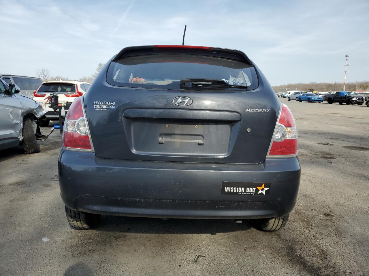 2011 Hyundai Accent VIN KMHCM3AC4BU190419 Copart auction photo, frame damage / front end damage thumbnail 6