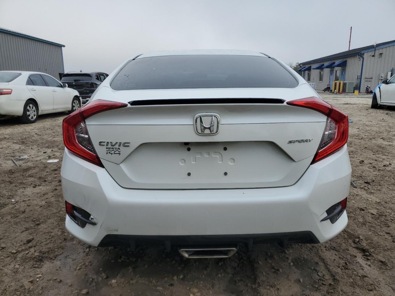 2021 Honda Civic VIN 19XFC2F87ME004229 Copart auction photo, side / front end damage thumbnail 6