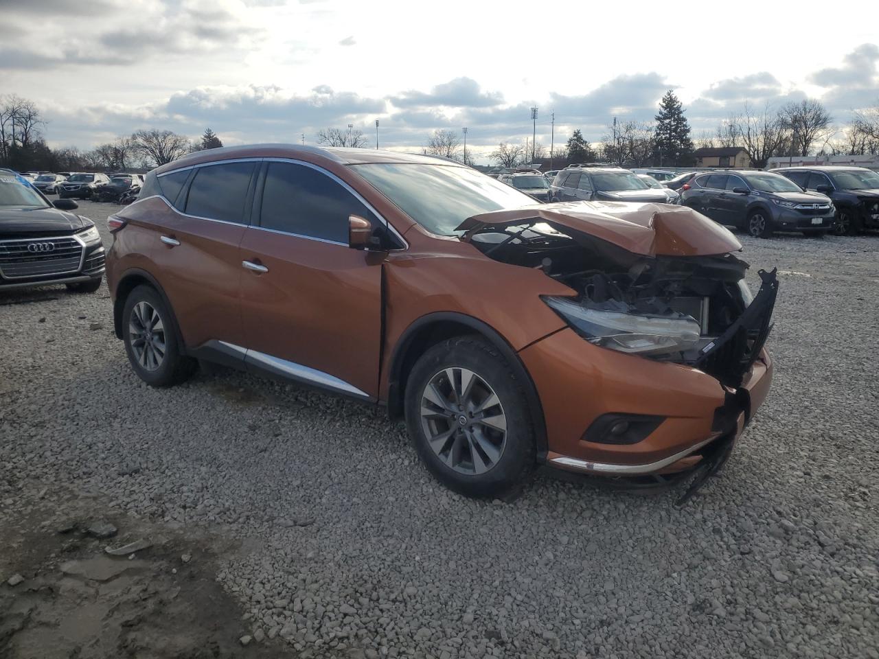 2015 Nissan Murano VIN 5N1AZ2MH6FN281766 Copart auction photo, front end damage thumbnail 4
