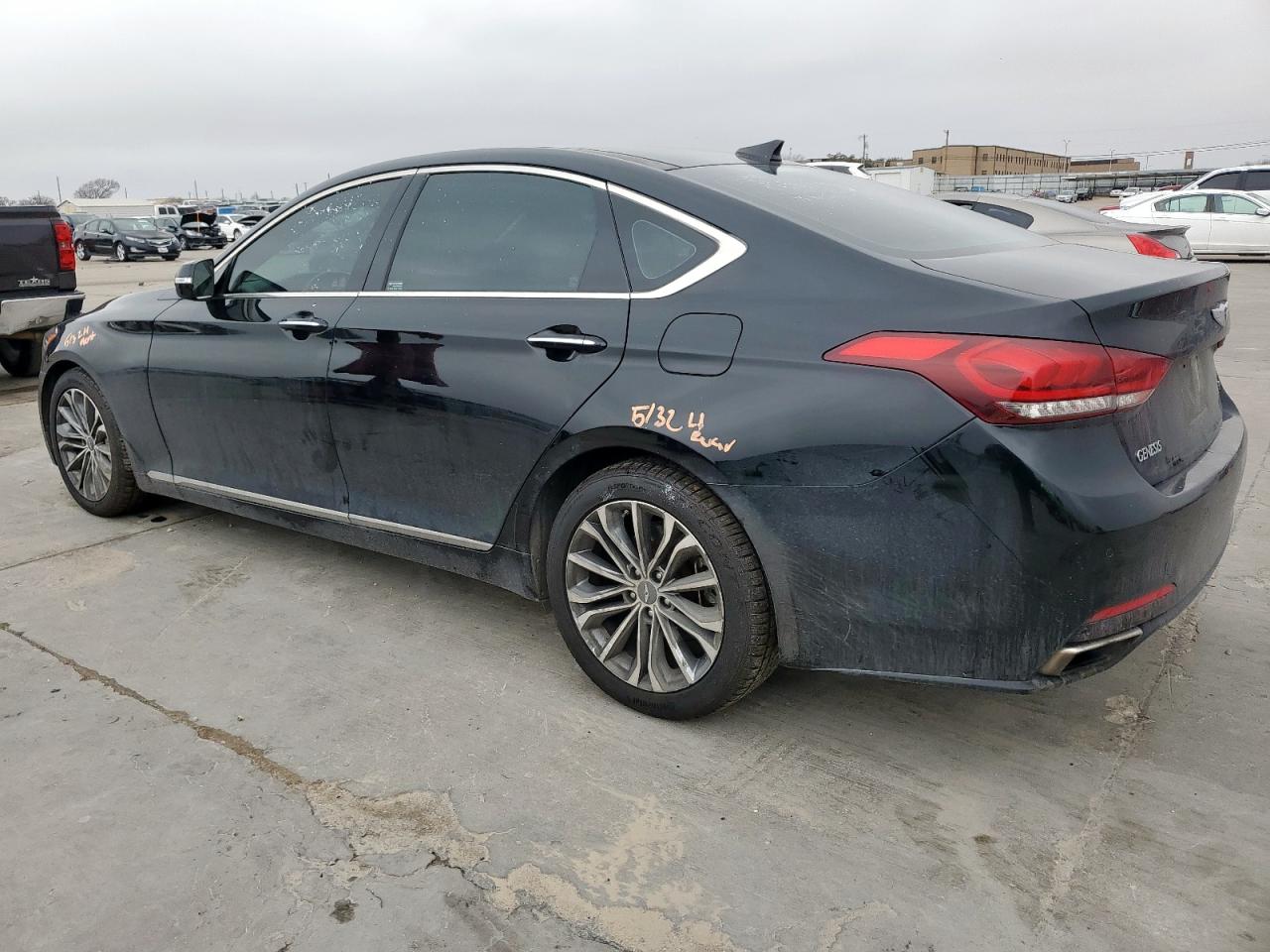 2015 Hyundai Genesis VIN KMHGN4JE7FU051977 Copart auction photo, front end damage thumbnail 2