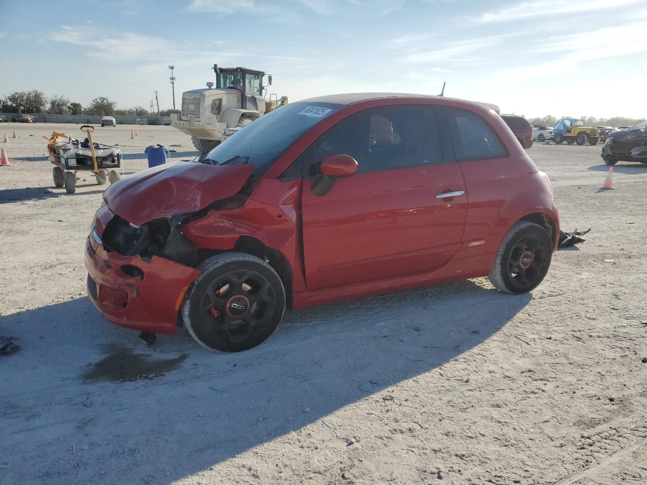 2016 Fiat 500 VIN 3C3CFFBR1GT144832 - Copart auction photo