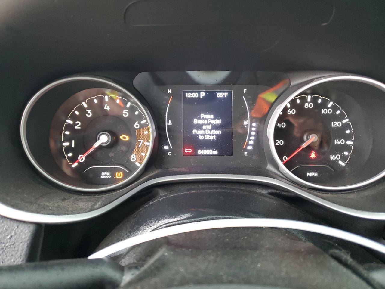 2020 Jeep Compass VIN 3C4NJCBB8LT135947 Copart auction photo, front end damage thumbnail 9