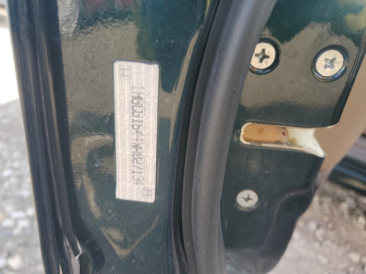 1998 Honda Accord VIN 1HGCG1650WA072757 Copart auction photo, front end / side damage thumbnail 12