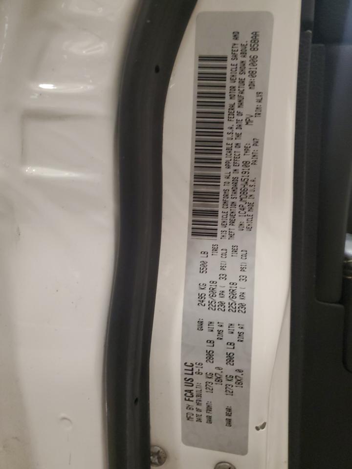 2017 Jeep Grand Cherokee VIN 1C4PJMDB6HW519108 Copart auction photo, side damage thumbnail 15