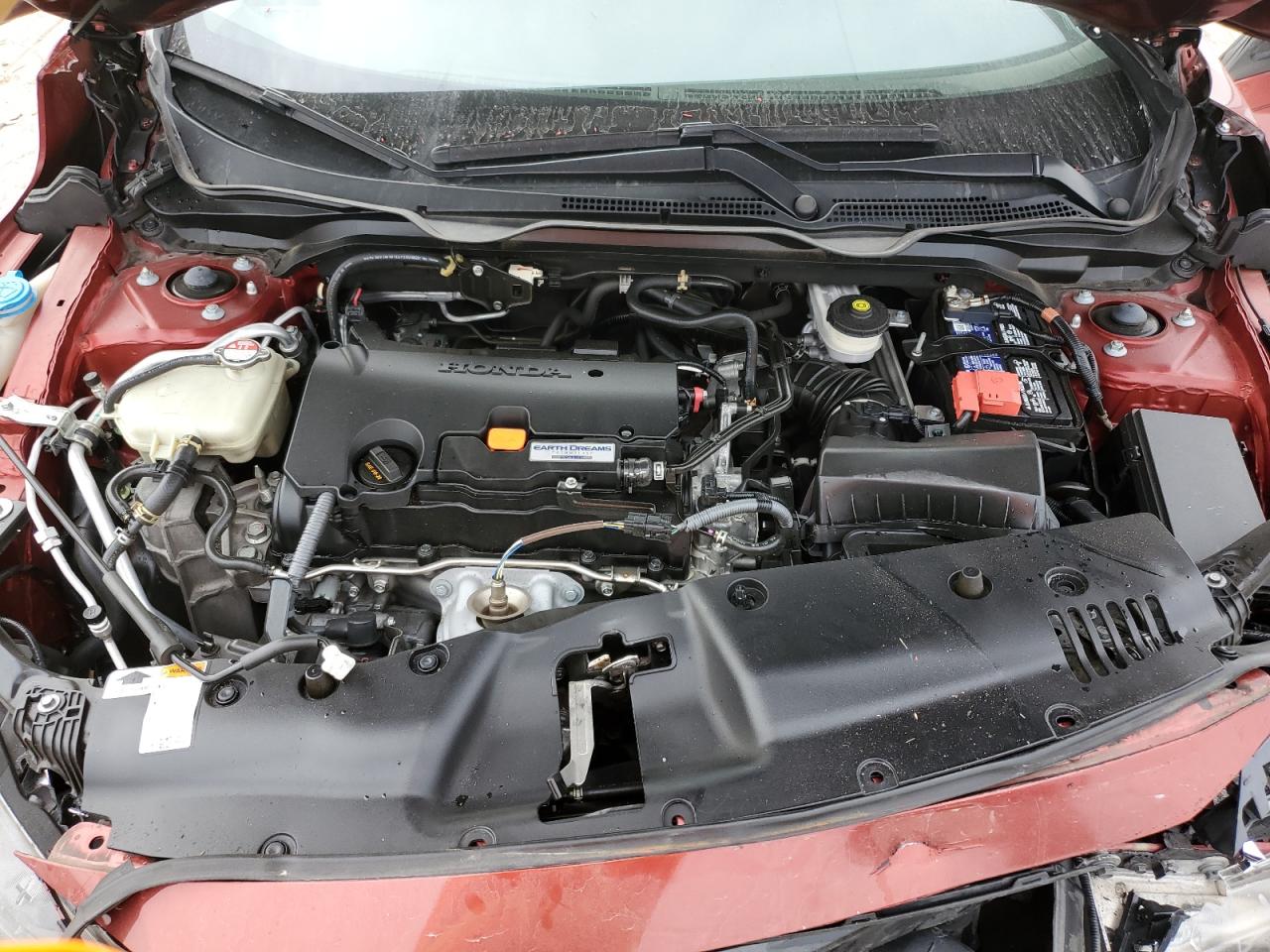 2021 Honda Civic VIN 2HGFC2F62MH555706 Copart auction photo, top/roof / front end damage thumbnail 12