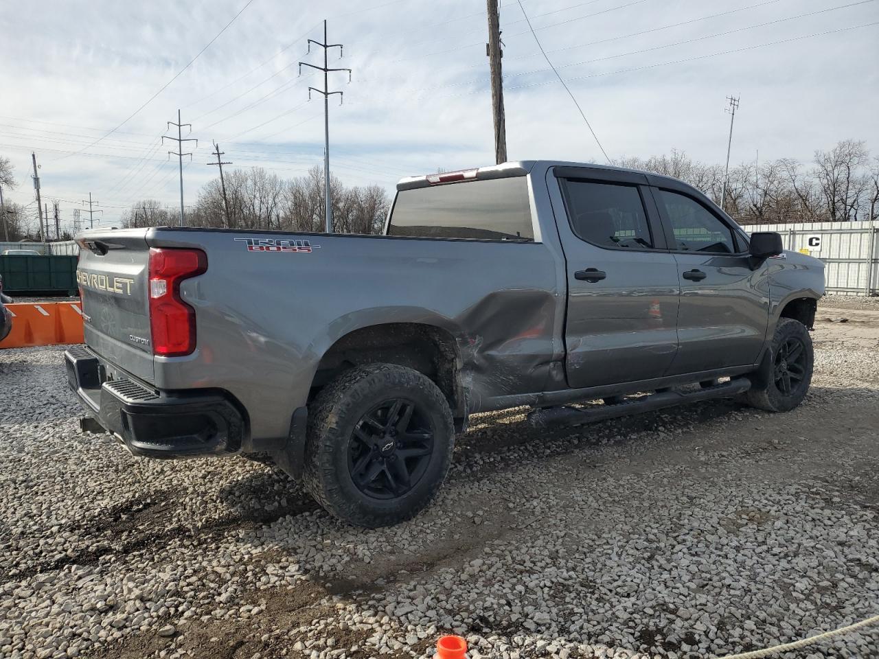 2020 Chevrolet Silverado VIN 1GCPYCEF3LZ347859 Copart auction photo, front end / side damage thumbnail 3