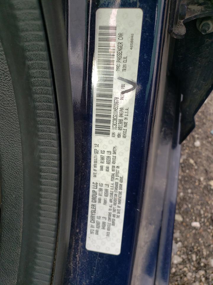 2013 Chrysler 200 VIN 1C3CCBCG1DN539670 Copart auction photo, front end / minor dent/scratches damage thumbnail 12