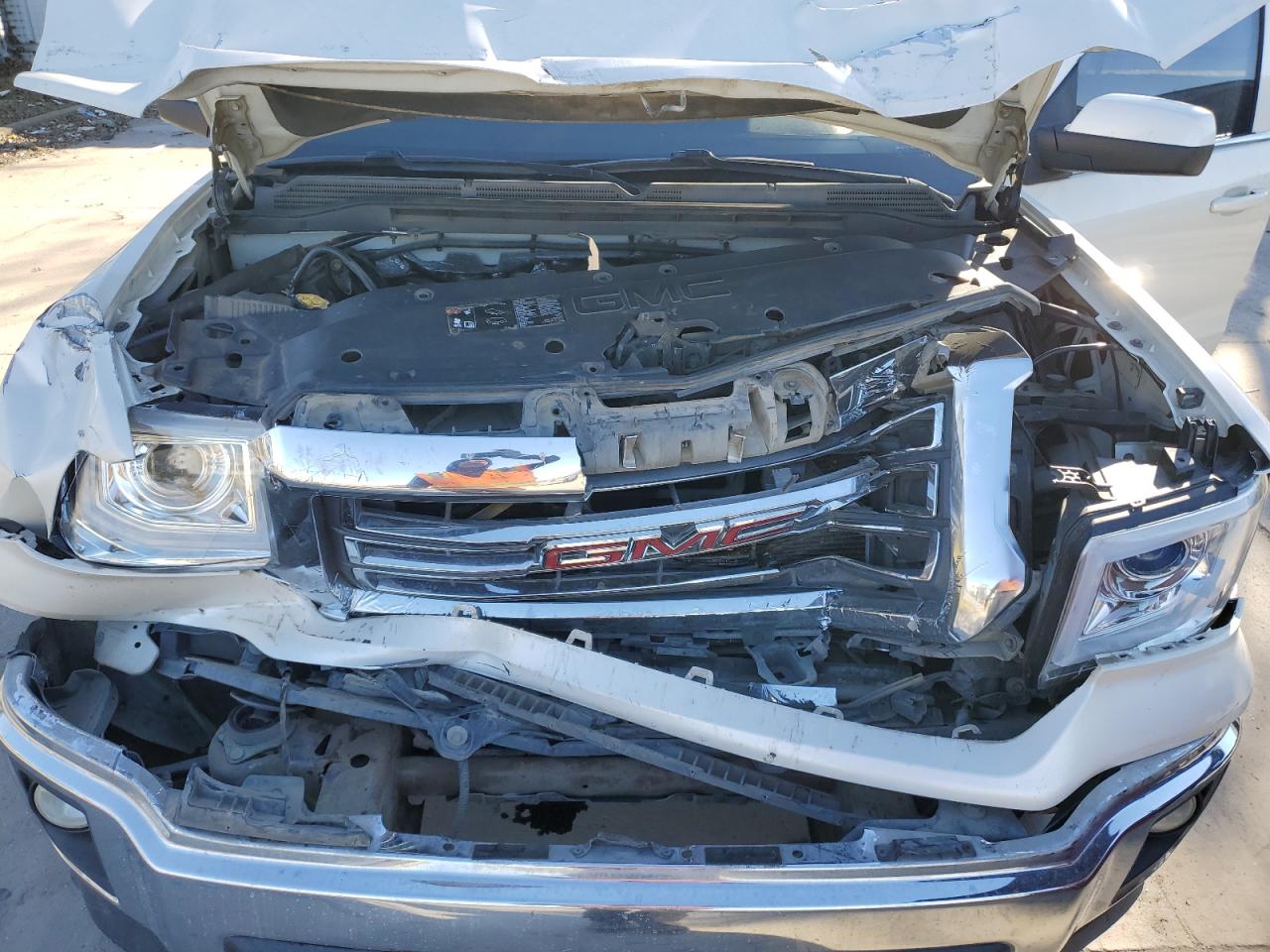 2014 GMC Sierra VIN 3GTP1UEC5EG114133 Copart auction photo, front end damage thumbnail 13