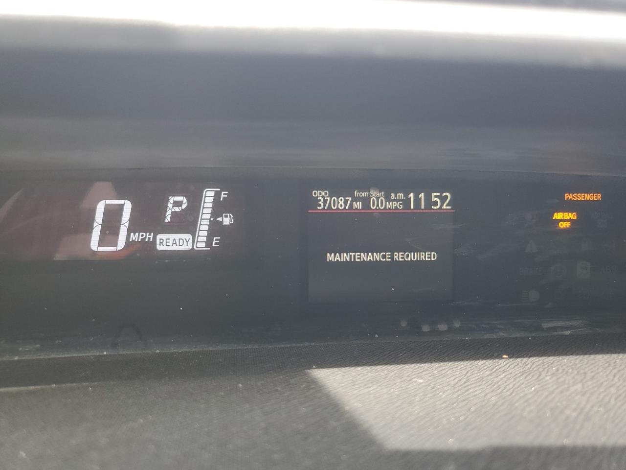 2016 Toyota Prius VIN JTDKDTB31G1133943 Copart auction photo, front end damage thumbnail 9