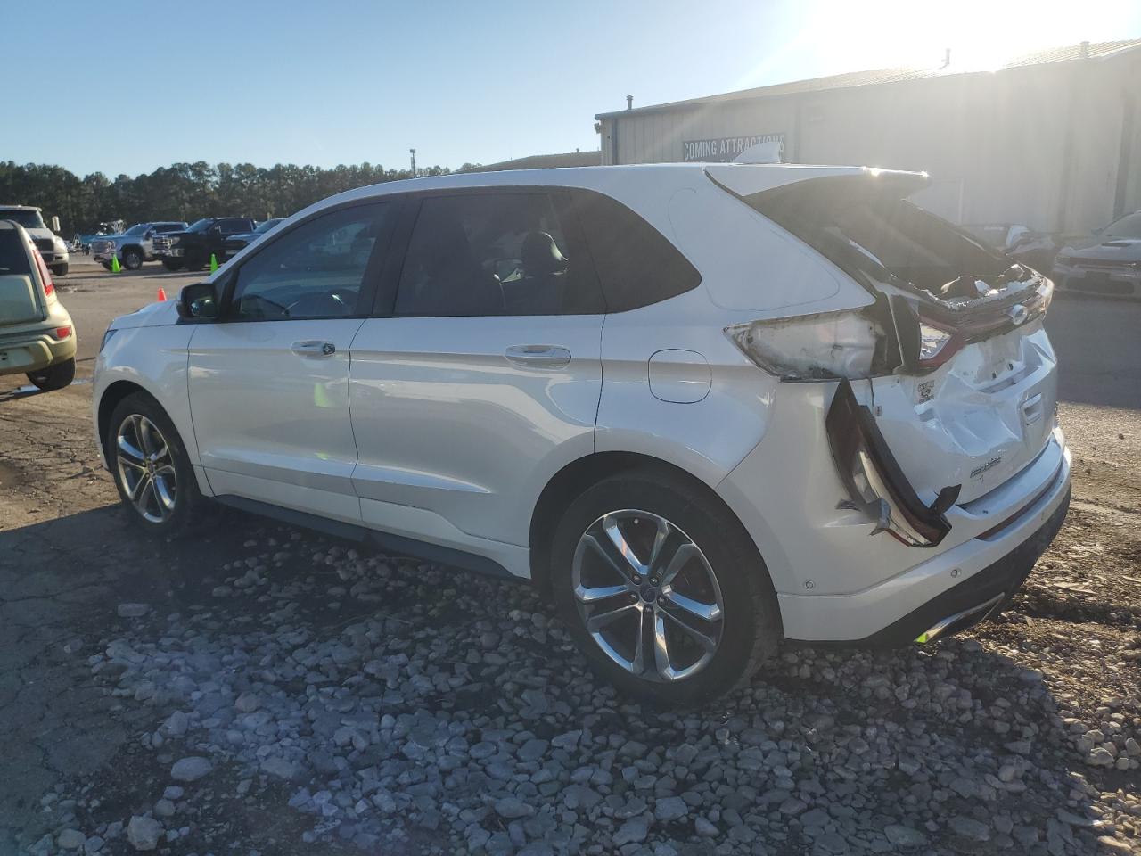 2015 Ford Edge VIN 2FMPK3AP8FBB15745 Copart auction photo, rear end / top/roof damage thumbnail 2