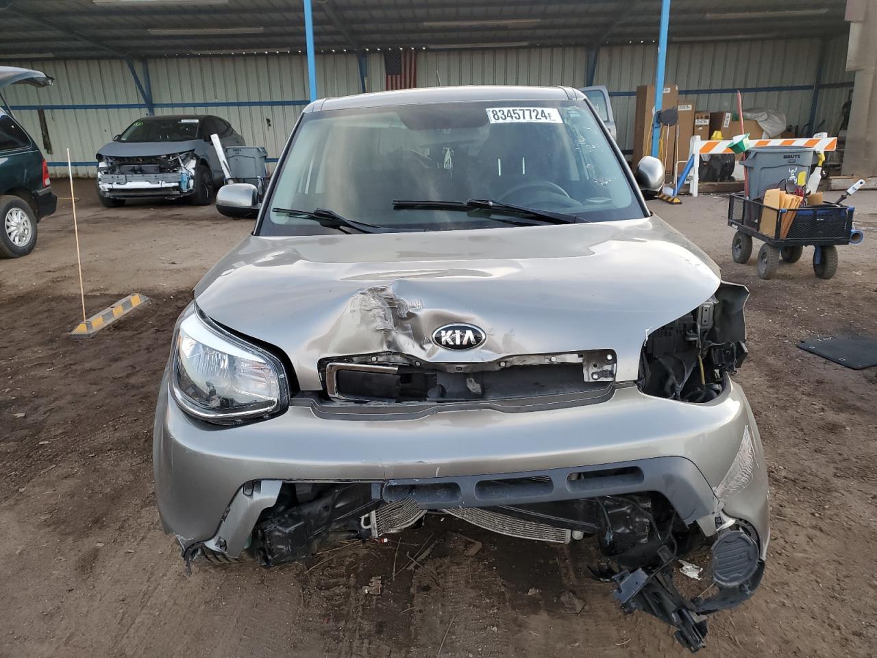 2016 KIA Soul VIN KNDJN2A21G7390125 Copart auction photo, front end / side damage thumbnail 5