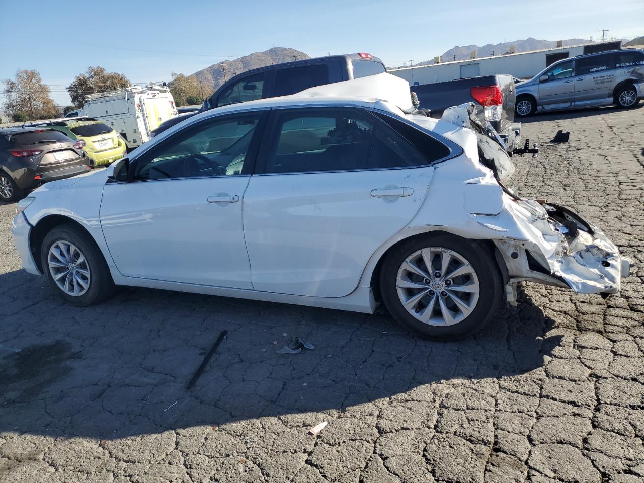 2017 Toyota Camry VIN 4T1BF1FKXHU698266 Copart auction photo, all over damage thumbnail 2