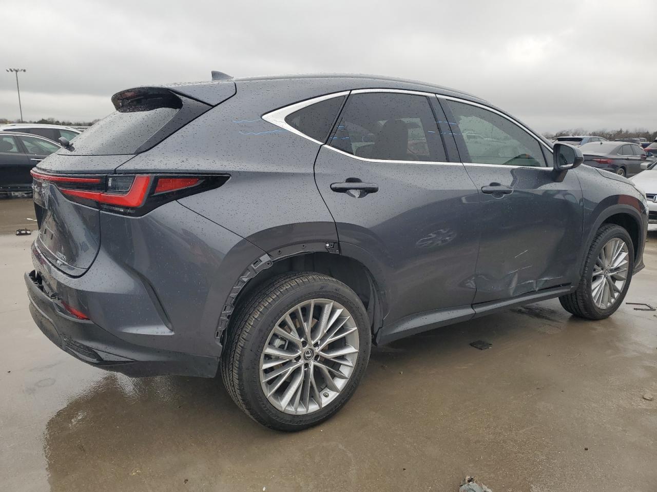 2023 Lexus NX VIN 2T2GKCEZ6PC009668 Copart auction photo, rear end / hail damage thumbnail 3