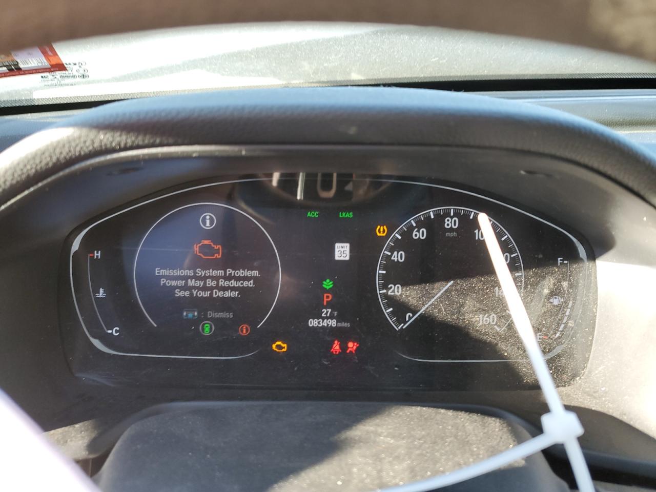 2019 Honda Accord VIN 1HGCV1F10KA123364 Copart auction photo, front end damage thumbnail 9