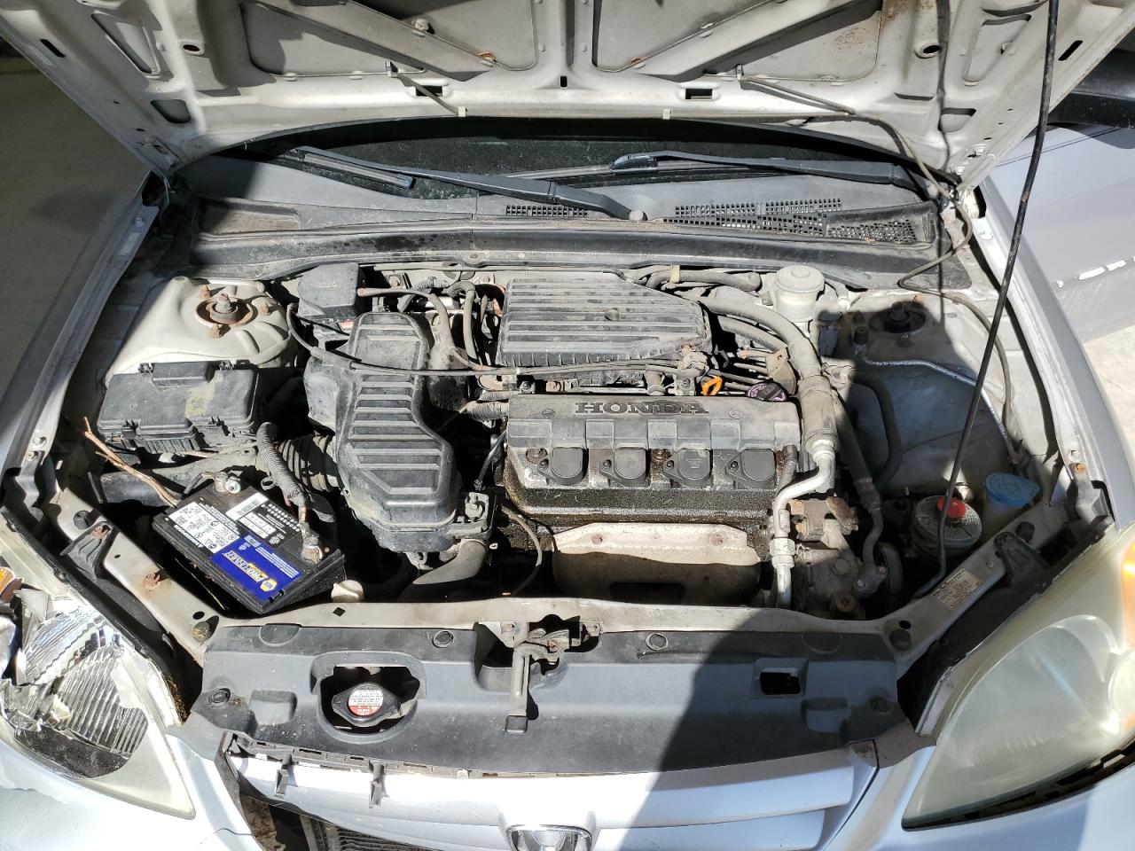 2002 Honda Civic VIN 1HGES15562L047000 Copart auction photo, front end / side damage thumbnail 11