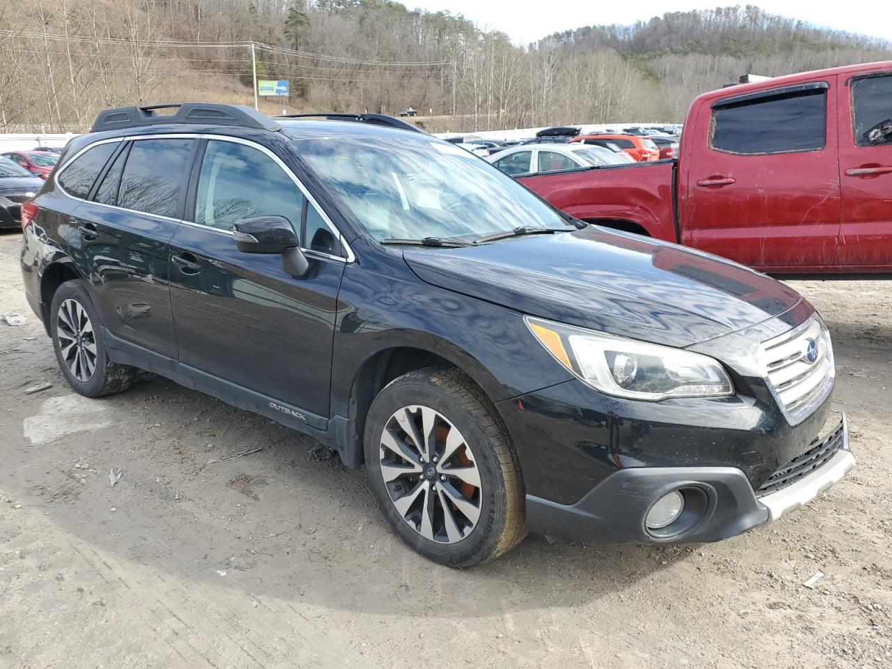 2017 Subaru Outback VIN 4S4BSAKC8H3293362 Copart auction photo, front end / side damage thumbnail 4
