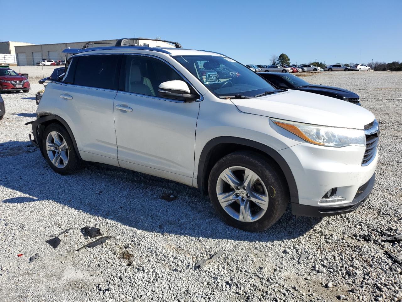 2015 Toyota Highlander VIN 5TDDKRFH7FS223672 Copart auction photo, rear end / top/roof damage thumbnail 4