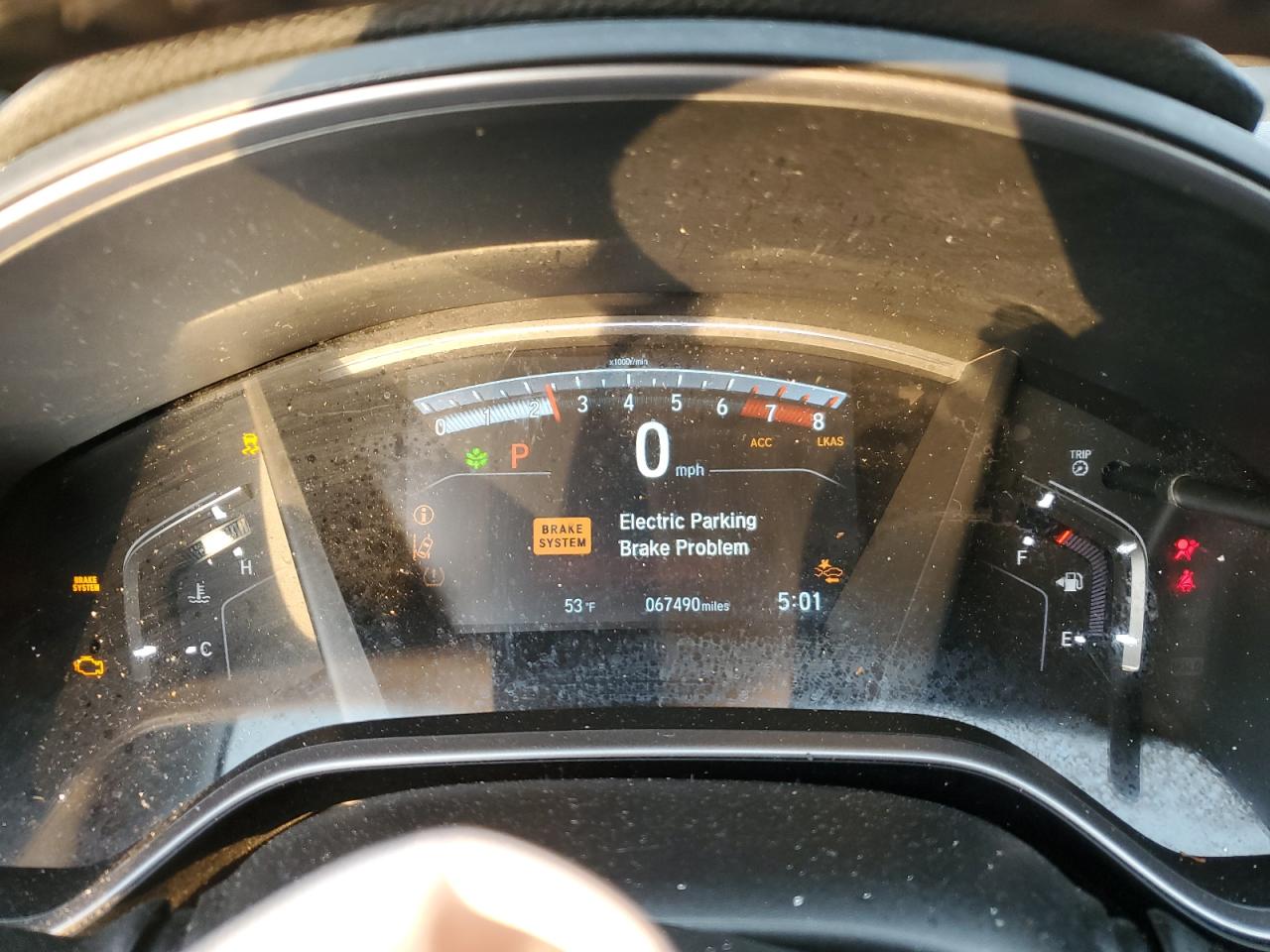 2018 Honda CR-V VIN 2HKRW2H9XJH605250 Copart auction photo, front end / side damage thumbnail 9