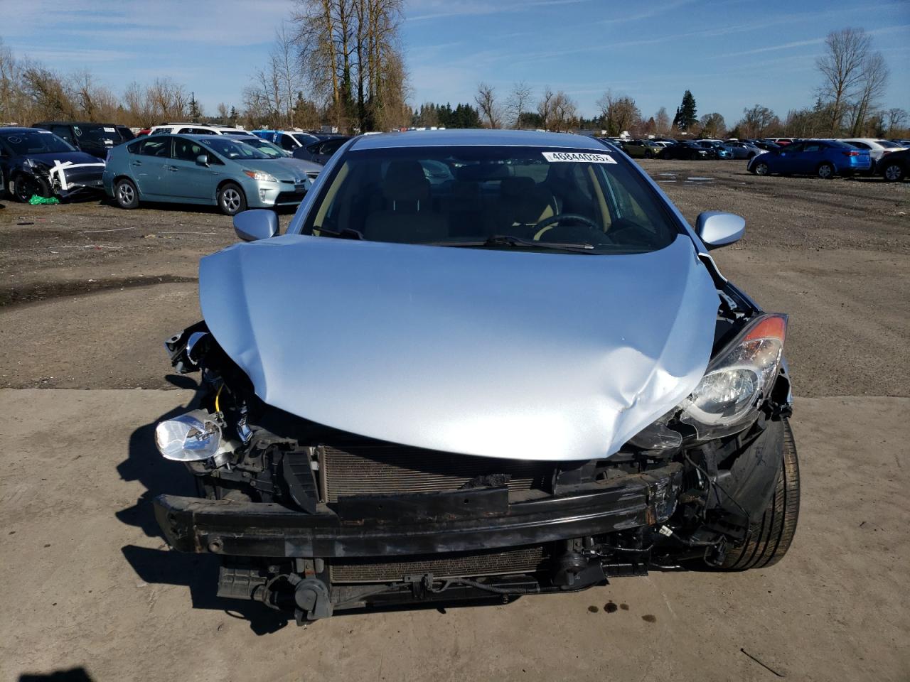 2012 Hyundai Elantra VIN KMHDH4AE6CU413593 Copart auction photo, front end damage thumbnail 5