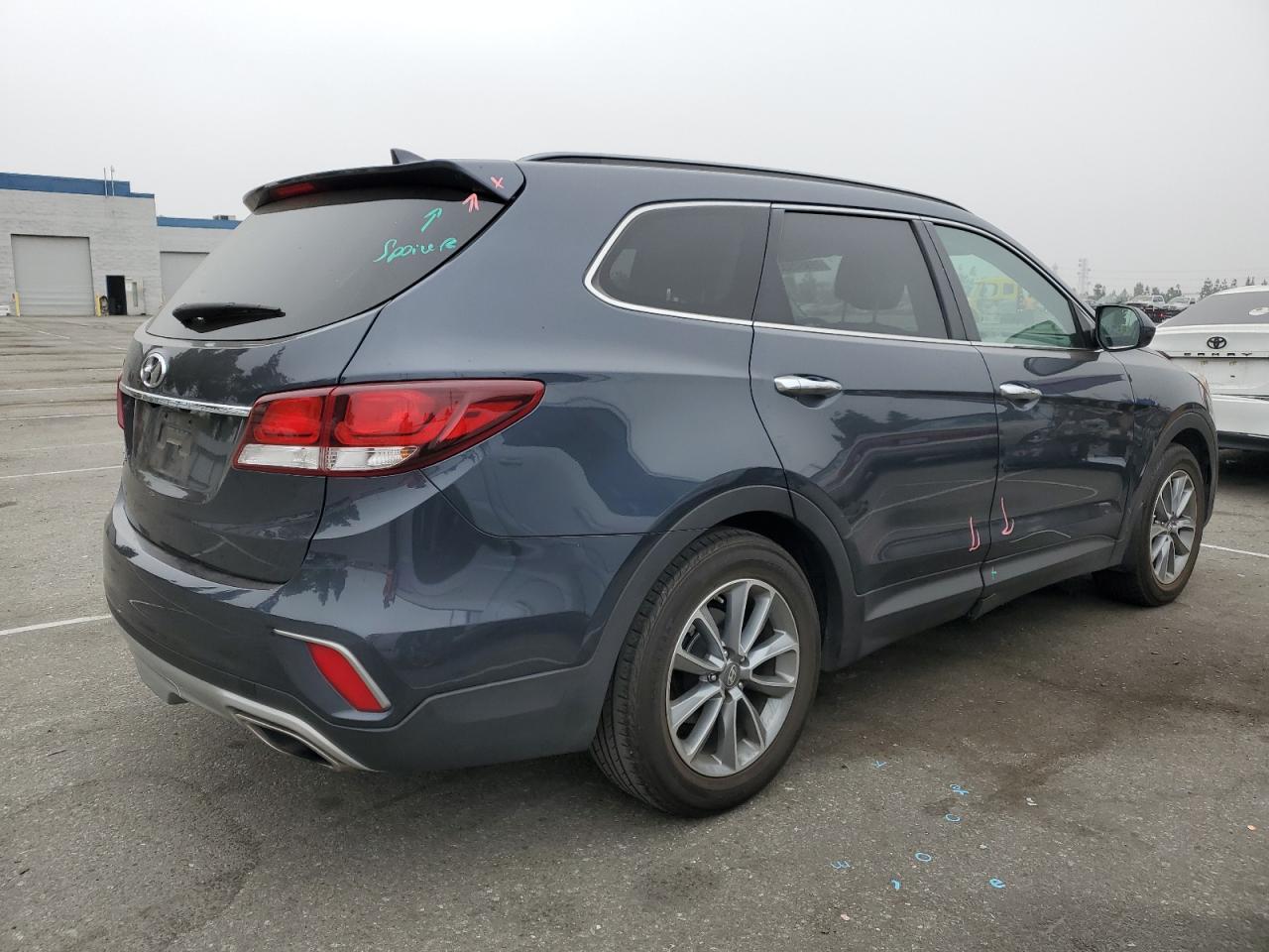2017 Hyundai Santa Fe VIN KM8SM4HF6HU206355 Copart auction photo, side damage thumbnail 3