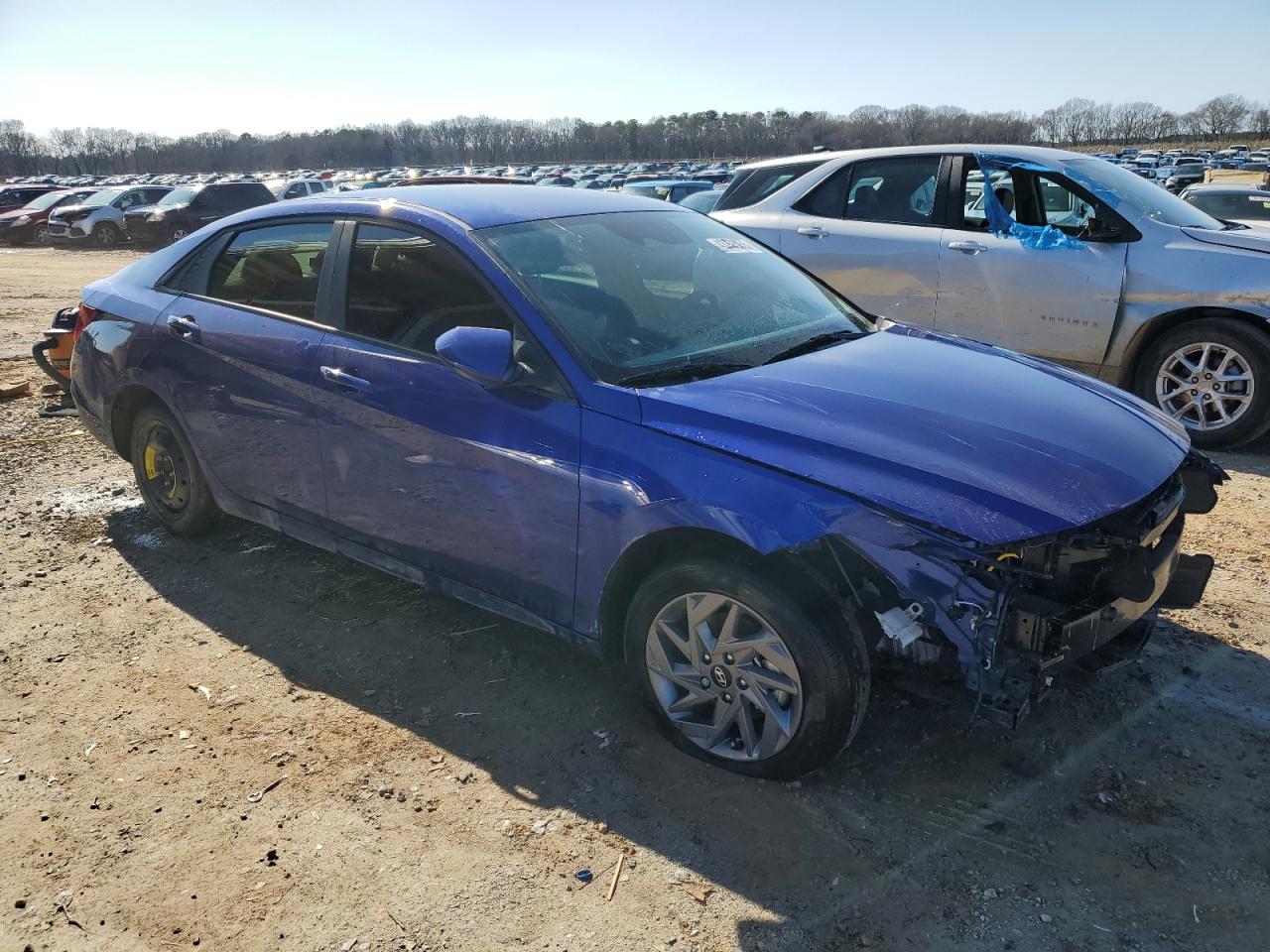 2024 Hyundai Elantra VIN KMHLM4DG9RU707843 Copart auction photo, front end damage thumbnail 4