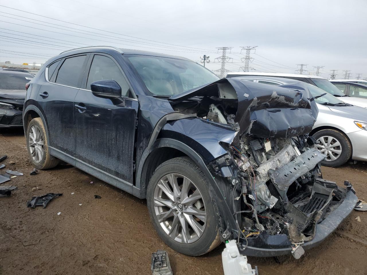 2019 Mazda CX-5 VIN JM3KFBDM1K1671732 Copart auction photo, front end / mechanical damage thumbnail 4