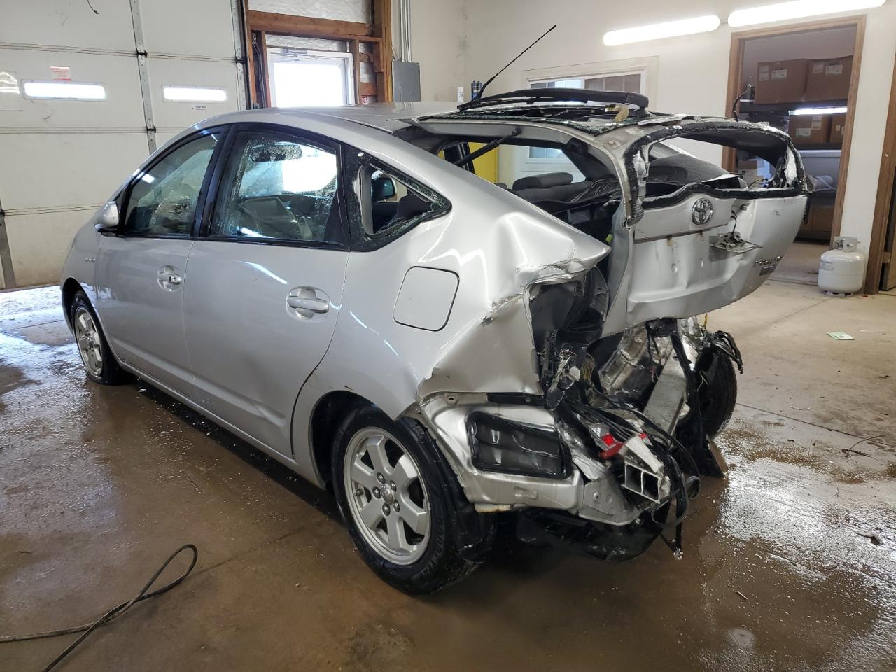 2007 Toyota Prius VIN JTDKB20U477603889 Copart auction photo, rear end / side damage thumbnail 2