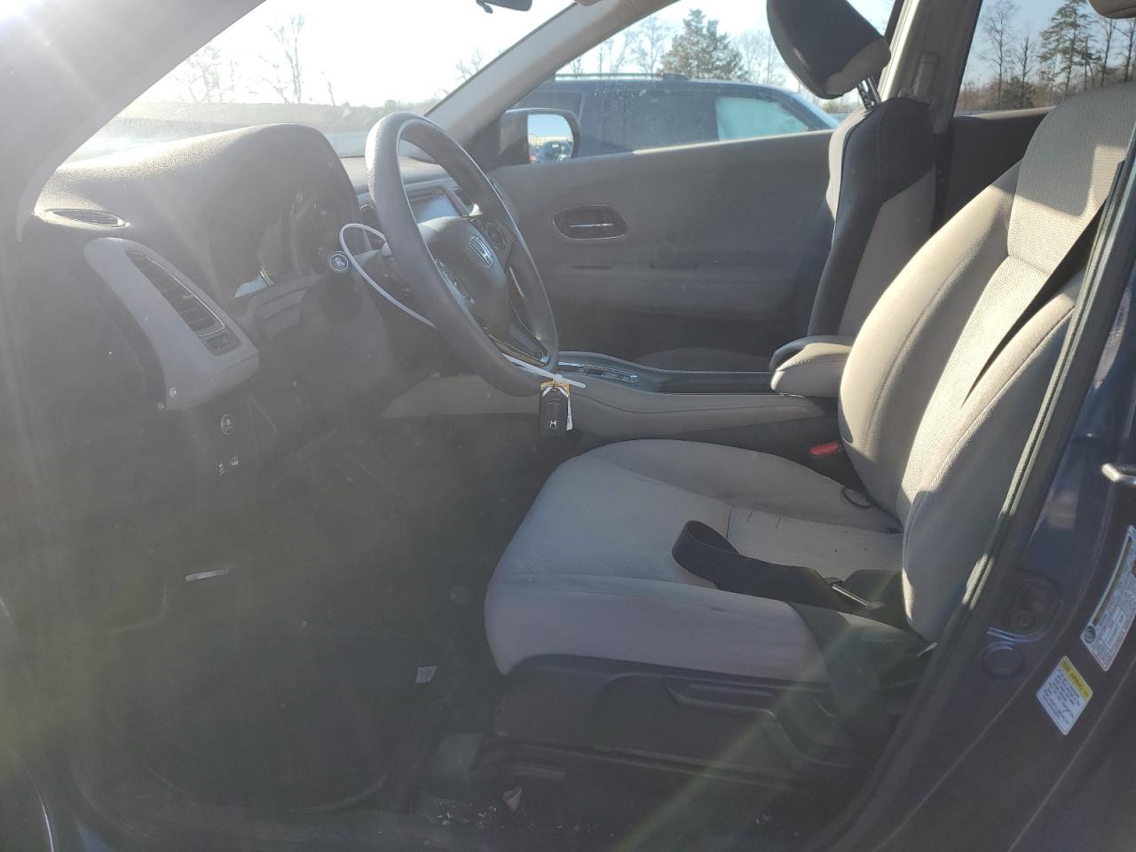 2016 Honda HR-V VIN 3CZRU6H59GM715245 Copart auction photo, front end damage thumbnail 7