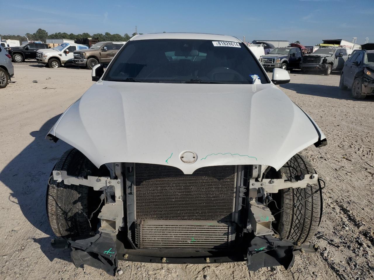 2017 BMW X6 VIN 5UXKU0C54H0F99650 Copart auction photo, side / front end damage thumbnail 5