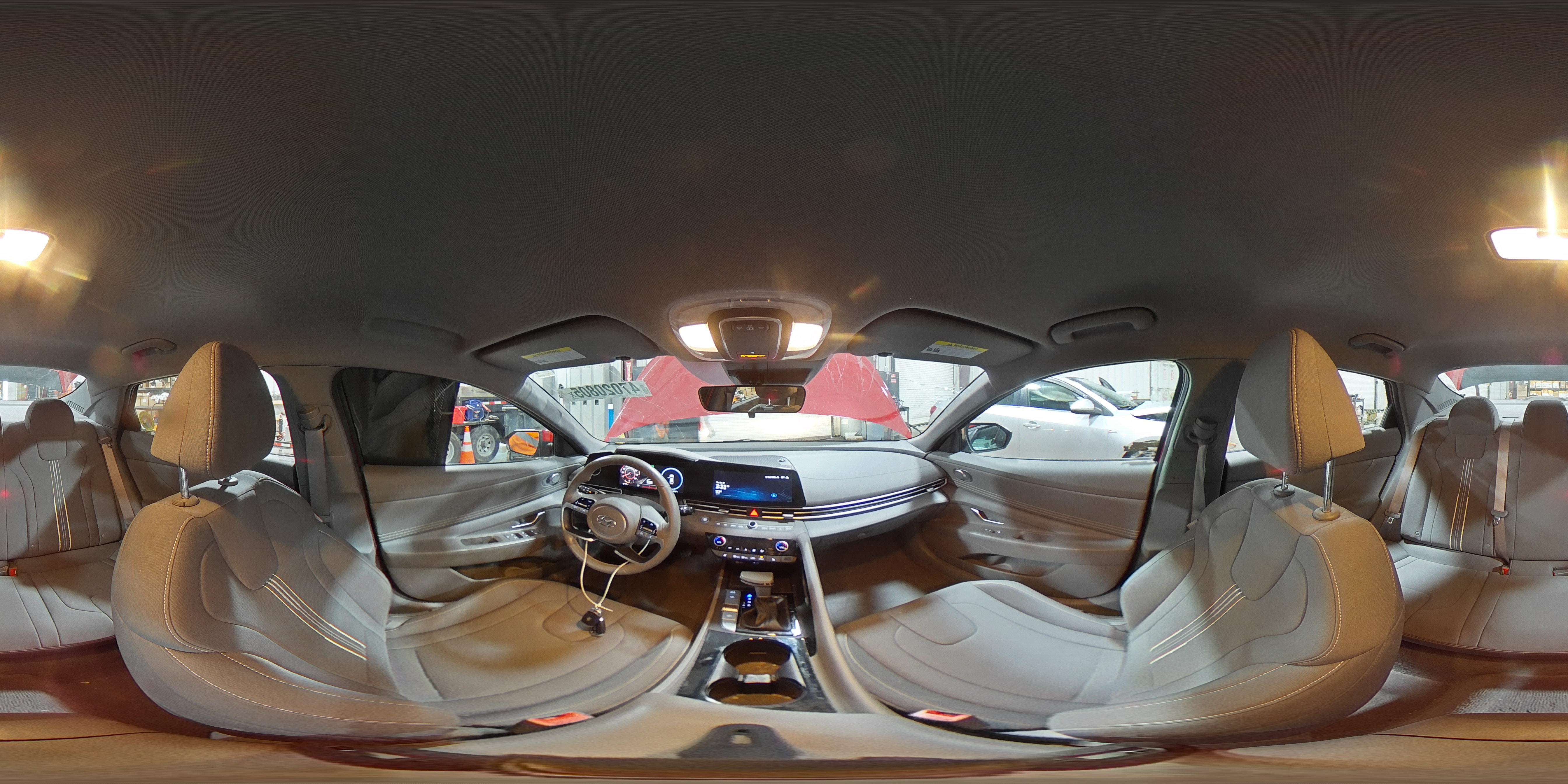 2023 Hyundai Elantra VIN KMHLS4AG9PU489989 Copart auction photo, front end damage thumbnail 14