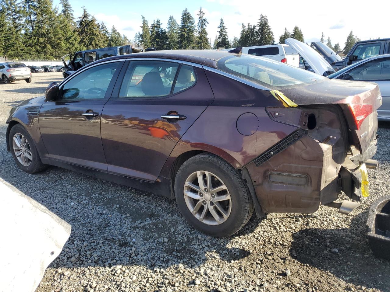 2012 KIA Optima VIN 5XXGM4A76CG051334 Copart auction photo, rear end / front end damage thumbnail 2