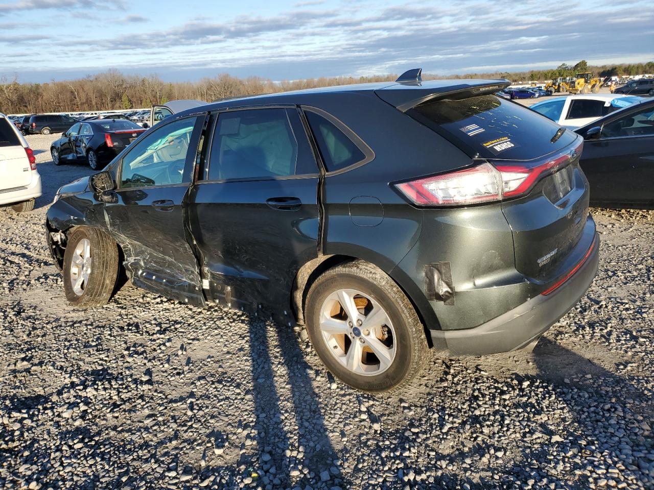 2015 Ford Edge VIN 2FMTK3G96FBB48461 Copart auction photo, side / front end damage thumbnail 2
