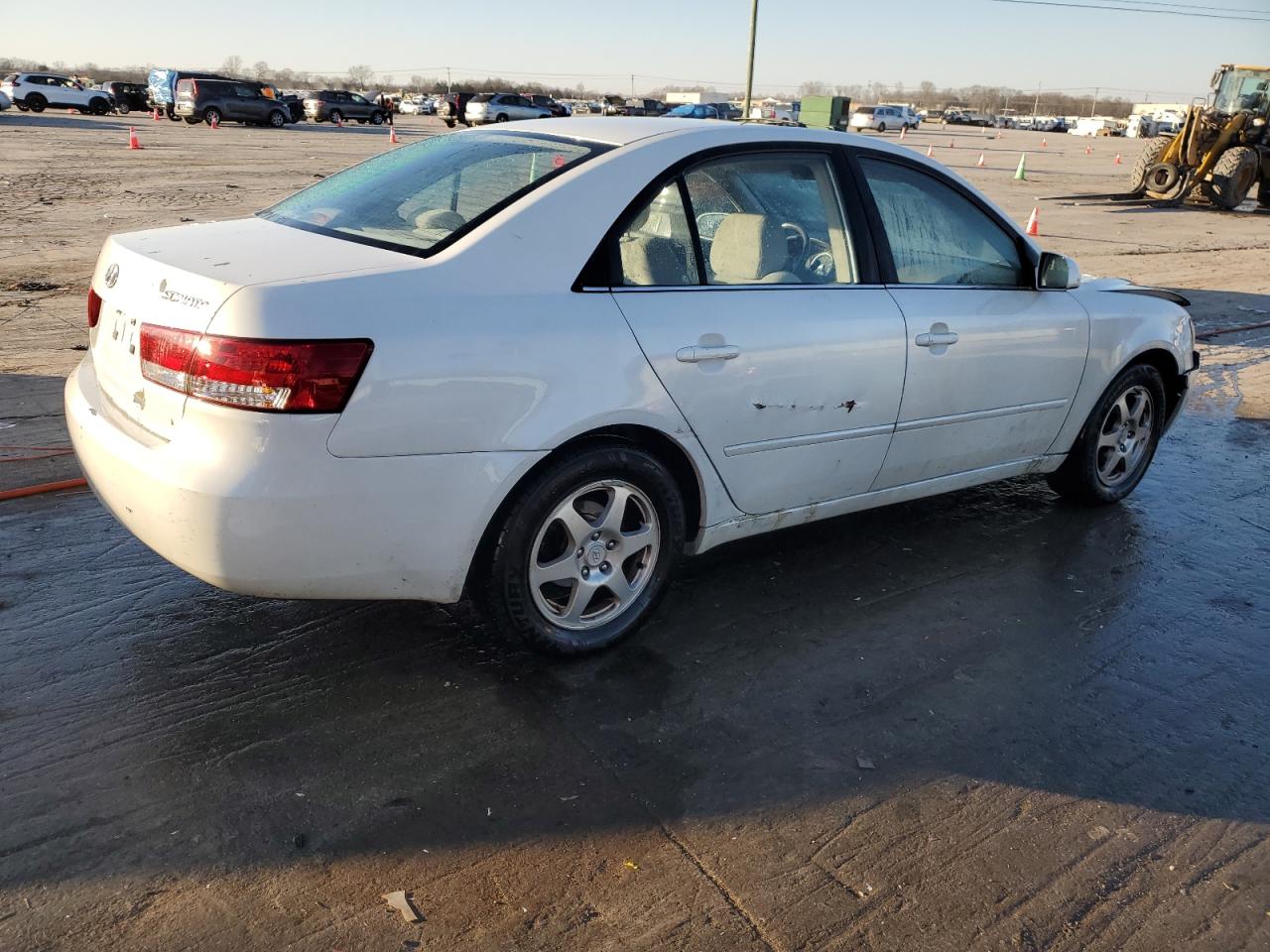 2006 Hyundai Sonata VIN 5NPEU46C86H118828 Copart auction photo, front end / side damage thumbnail 3
