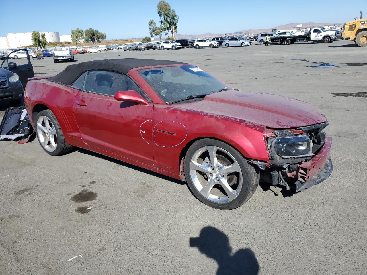 2015 Chevrolet Camaro VIN 2G1FF3D3XF9242896 Copart auction photo, front end damage thumbnail 4