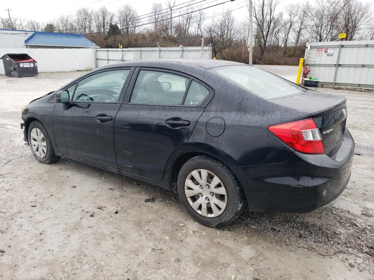 2012 Honda Civic VIN 2HGFB2F51CH604919 Copart auction photo, front end / all over damage thumbnail 2