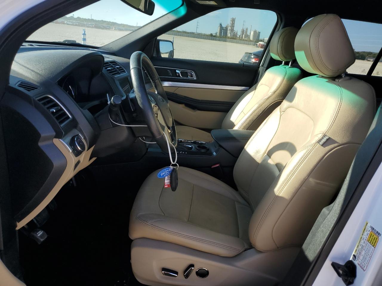 2017 Ford Explorer VIN 1FM5K7DH2HGA15638 Copart auction photo, front end / undercarriage damage thumbnail 7