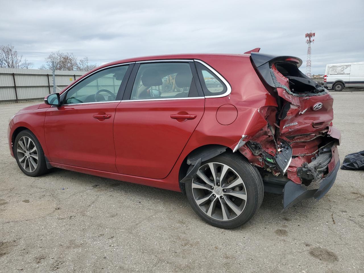 2018 Hyundai Elantra VIN KMHH35LE1JU011934 Copart auction photo, rear end damage thumbnail 2