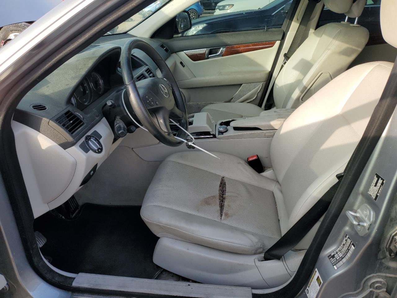 2009 Mercedes-Benz C-klasse VIN WDDGF54X19R045724 Copart auction photo, mechanical / undercarriage damage thumbnail 7