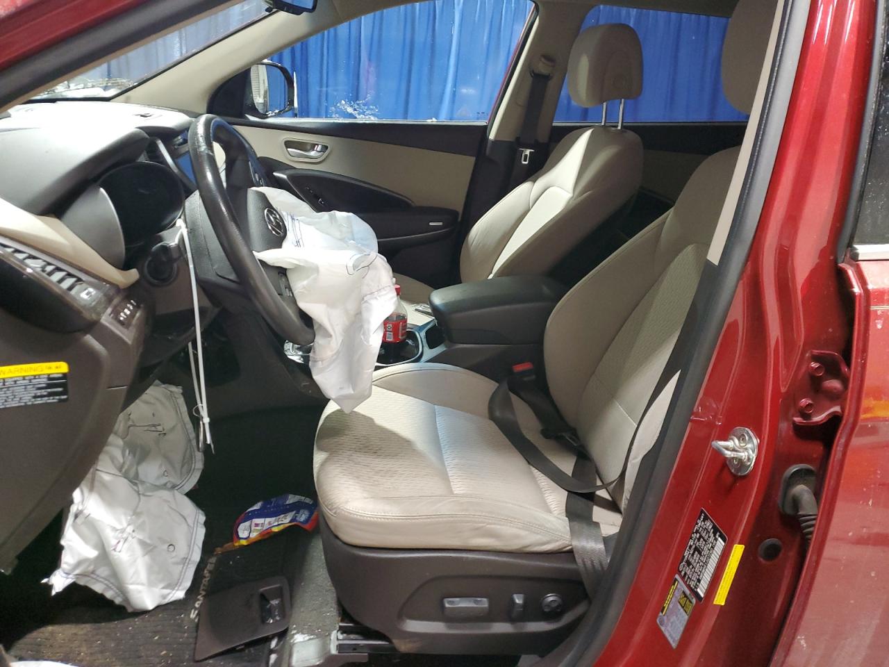 2018 Hyundai Santa Fe VIN KM8SMDHF1JU272365 Copart auction photo, front end damage thumbnail 7
